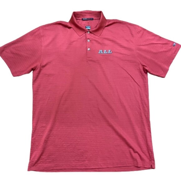 Nike Tiger Woods Collection Golf Red Polo Shirt Dri Fit Men's Size XXL - Picture 1 of 7